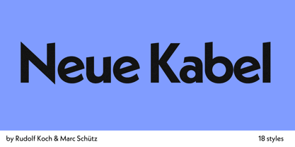 Neue Kabel Font Poster 1